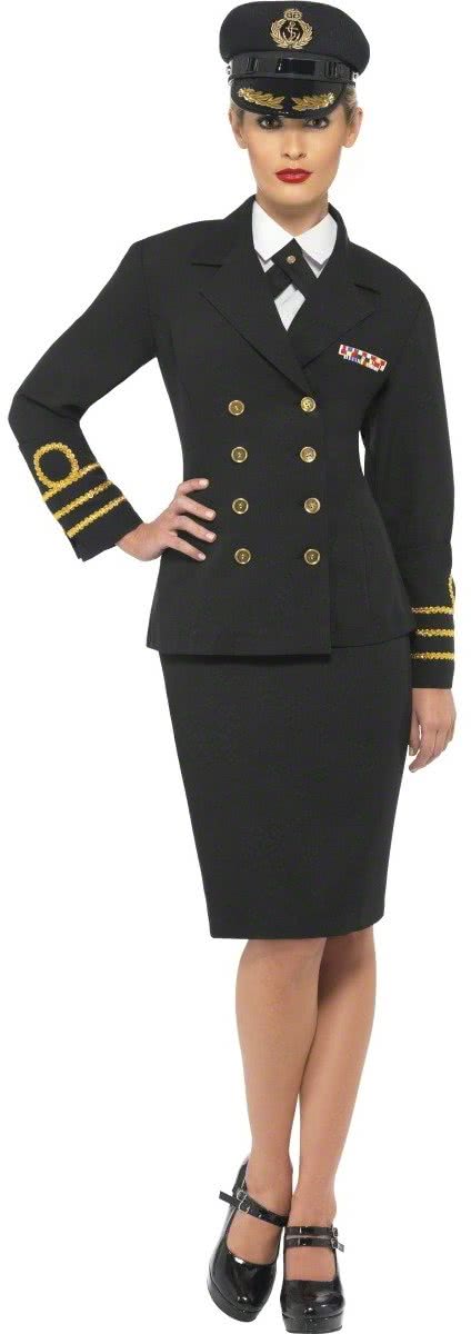 Navy Marine Officier Kostuum Dames | maat S (36-38)